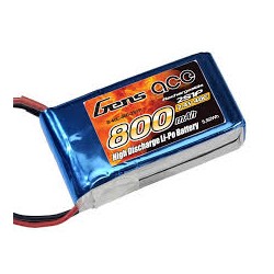 Bateria Gens Ace 800mAh 7.4V 40C 2S1P