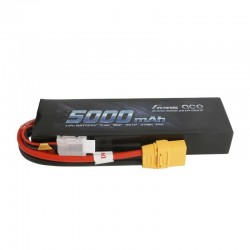 Bateria Gens ace 5000mAh 7.4V 50C 2S1P Lipo PC material case with XT90 Plug