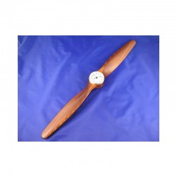 Helice c/ Relógio 65cm Madeira Escura