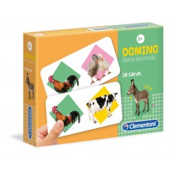 Jogos Pré-Escolares-Dominó Animais da Quinta (28 cartões) 3+ Clementoni