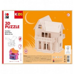 Puzzle Casa 3D Kids Marabu Casa de Sonho com 33 Peças 5+