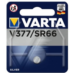 Pilha V377 / SR626 / SR66 / AG4 - 1.55V Óxido de Prata - Varta