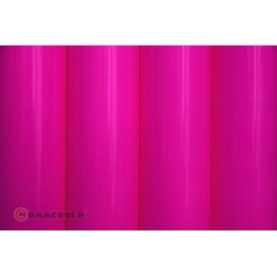 ORACOVER iron-on film - width: 60 cm - length: 2 m fluorescent neon - pink