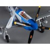 Deerbee Aircrafts 750mm P-51D Mustang Warbird PNP kit - blue