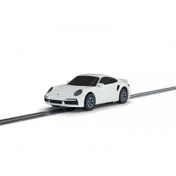 Micro Scalextric 1:64 Porsche 911 Turbo Car - White