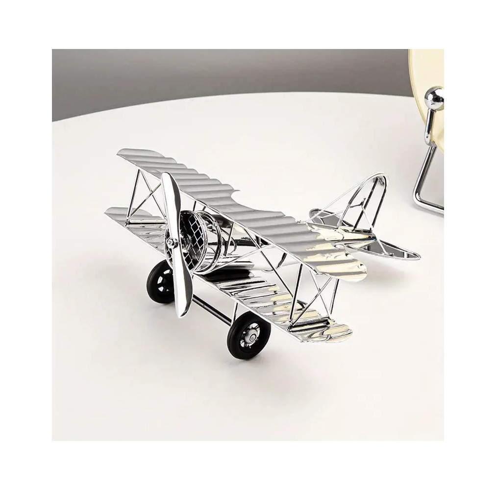 Avião de matal decorativo