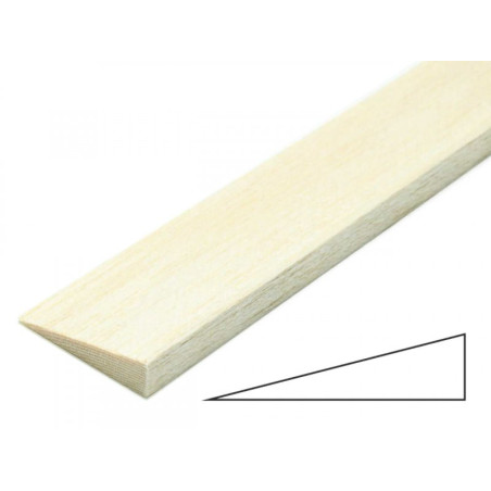 Balsa end strip asymmetri