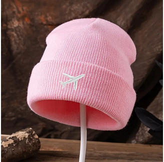 Gorro Rosa bordado com av