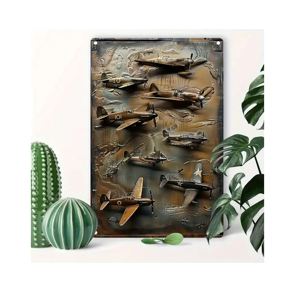 Placa de Avião Vintage em