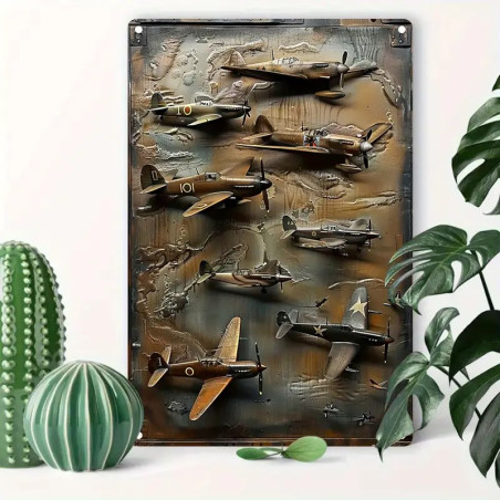 Placa de Avião Vintage em