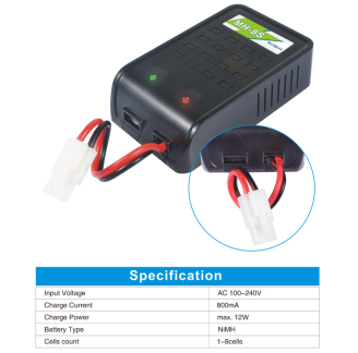 Carregador NIMH NICD pote