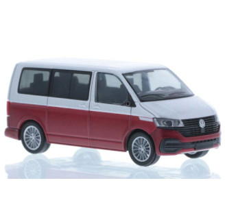 VW T6.1, silver/red, shor