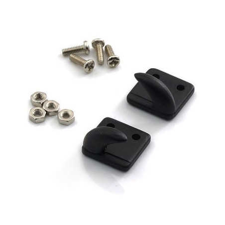 Gancho Preto com flange e