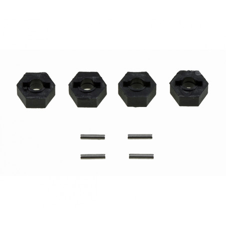 Wheel hex (4) 12 mm with 
