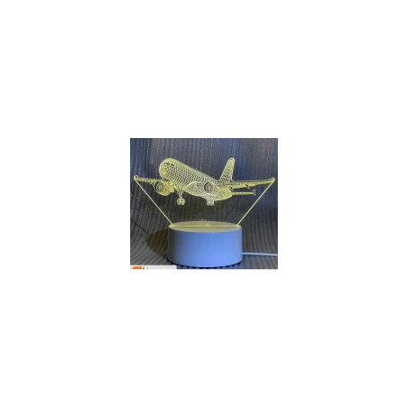 Avião em acrilico, base l