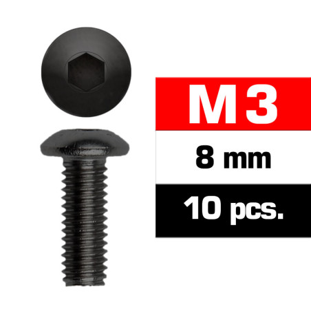 Parafusos M3x8mm  (10un.)