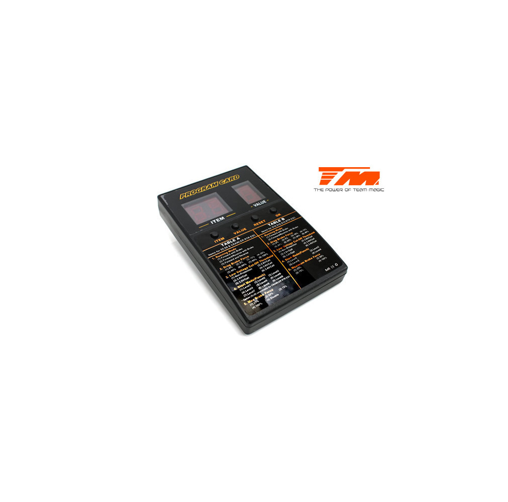 Programming Card for B8 E