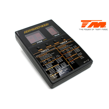 Programming Card for B8 E