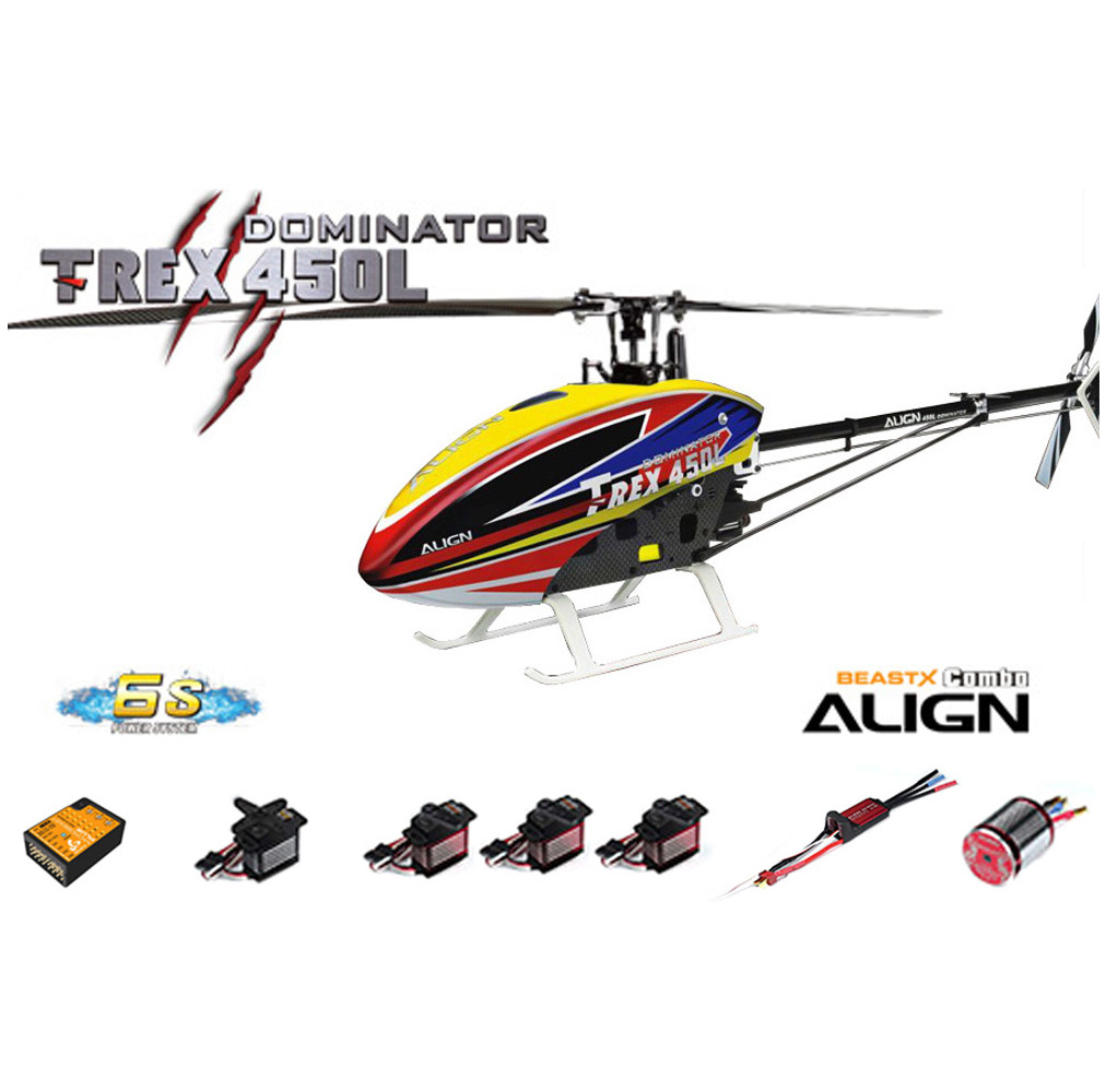 T-REX 450L Dominator Super Combo (6S) MICROBEAST Plus