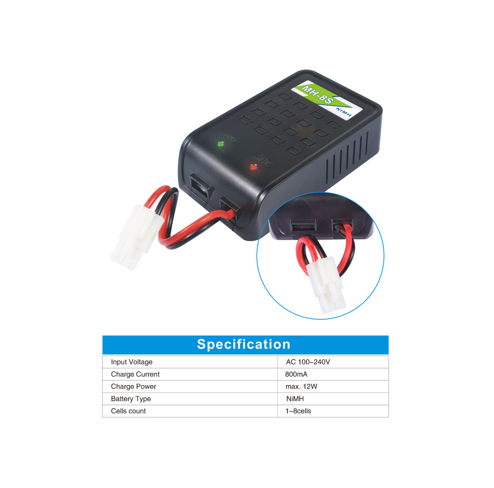 Carregador NIMH NICD pote