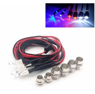 Kit de 6 leds p/ 1/10 e 1