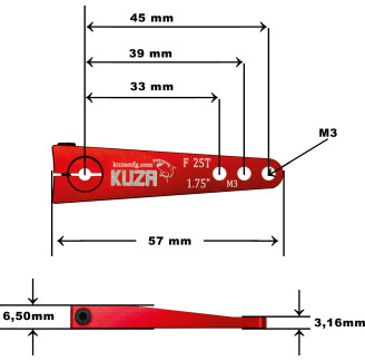 Kuza Servo arm 1-arm Futa