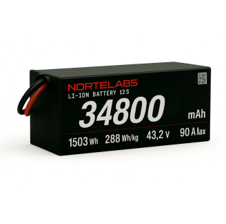 UAV Li-ion 34800mAh 12S6P 43.2V Battery Pack