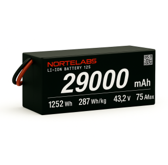 UAV Li-ion 29000mAh 12S5P 43.2V Battery Pack