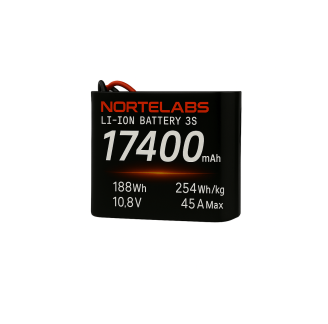 UAV Li-ion 17400mAh 3S3P 10.8v Battery Pack