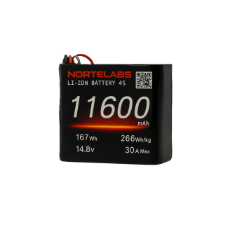 UAV Li-ion 11600mAh 4S2P 14.4v Battery Pack