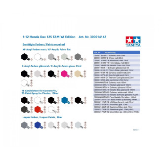 1:12 Honda Dax125 Tamiya Edition
