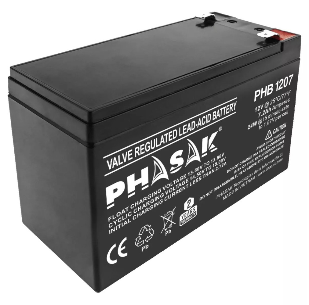Phasak PHB 1207 - Bateria