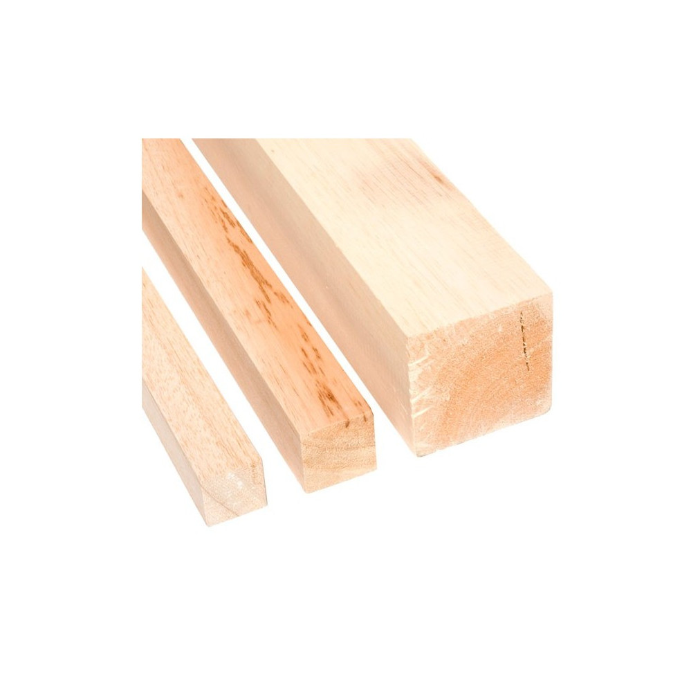 Quadrado balsa, 10x10x100