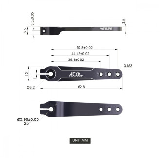 AGF-RC servo lever HSS38