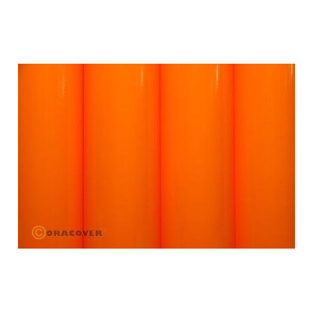 Oracover fluorescent sign