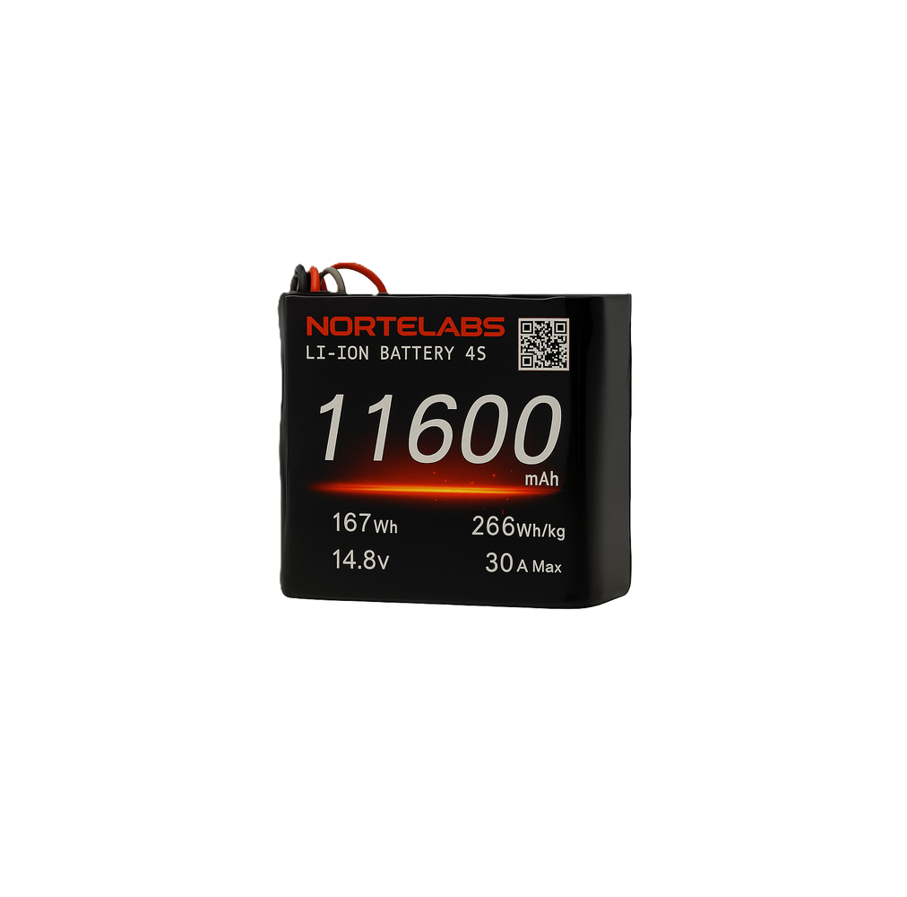 UAV Li-ion 11600mAh 4S2P 14.4v Battery Pack
