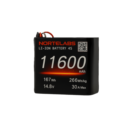 UAV Li-ion 11600mAh 4S2P 14.4v Battery Pack