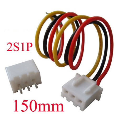 Cable 2s1p JST XH male-fe