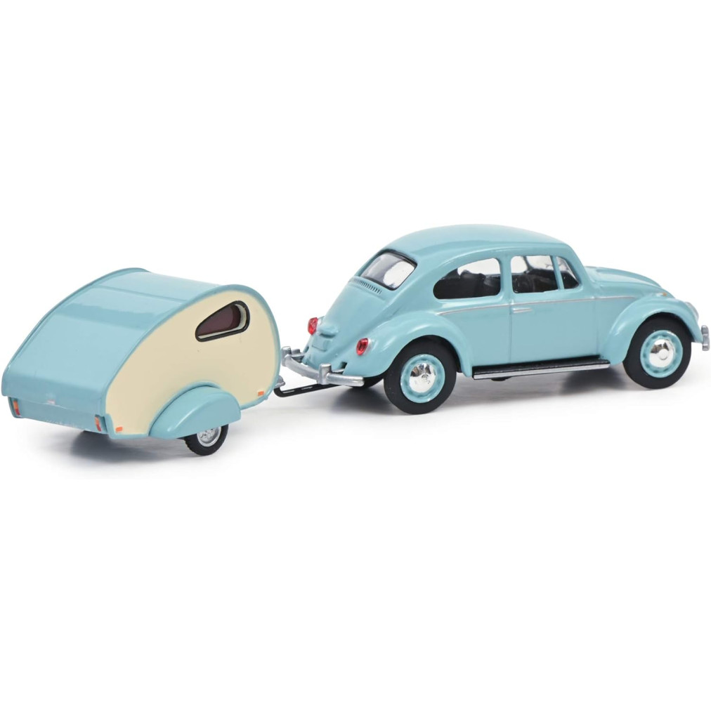 Schuco VW Beetle With Car