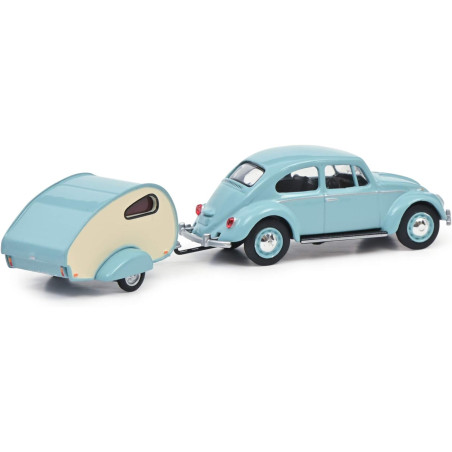 Schuco VW Beetle With Car