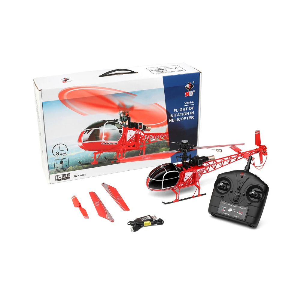 Helicóptero 4CH Vermelho,