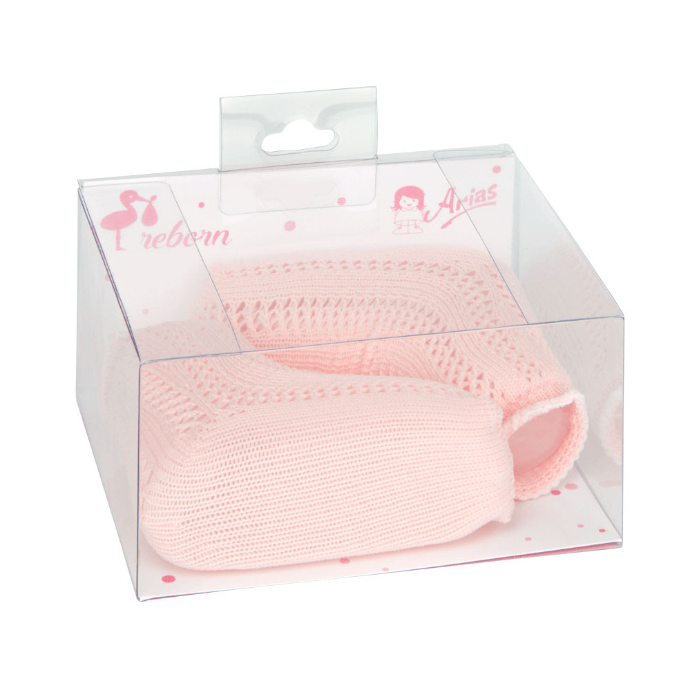 SET MEIAS ROSA BONECOS 40