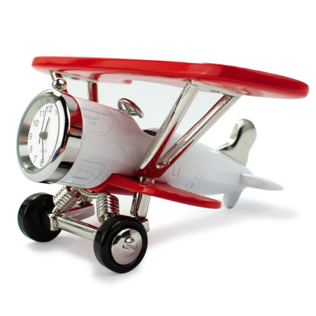 Siva Clock Airplane red