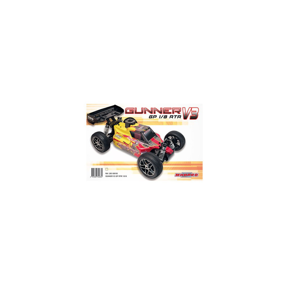 GUNNER V3 GP RTR 1/8 B ra