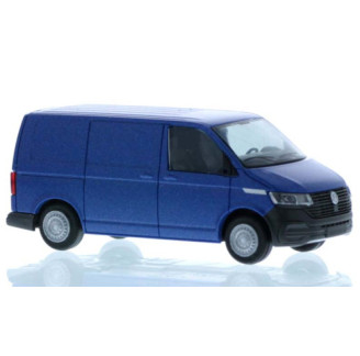 VW T6.1 box wagon, metallic-blue, short wheelbase Rietze 1:87