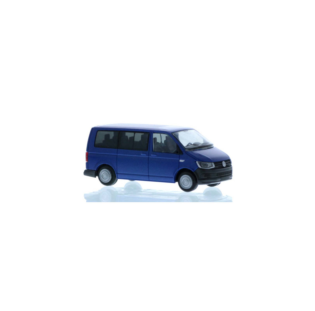 VW T6 bus, blue, short wheelbase Rietze 1:87