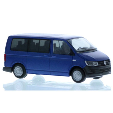 VW T6 bus, blue, short wheelbase Rietze 1:87