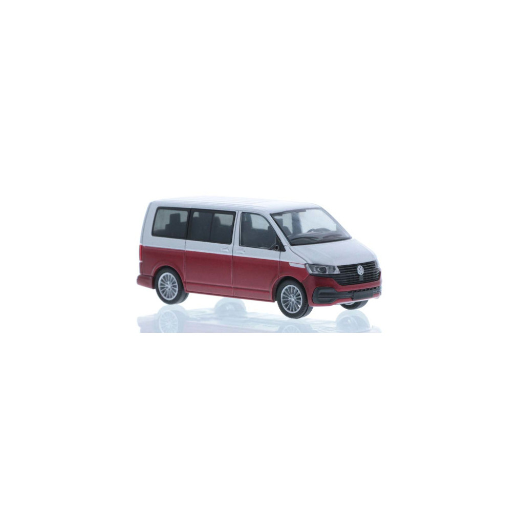 VW T6.1, silver/red, shor