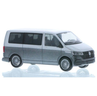 VW T6.1, silver/metallic-dunkelgrau, short wheelbase Rietze 1:87