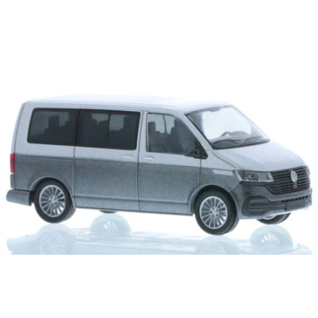 VW T6.1, silver/metallic-dunkelgrau, short wheelbase Rietze 1:87